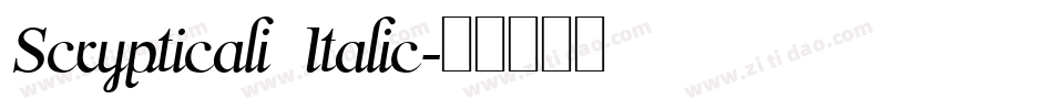 Scrypticali Italic字体转换